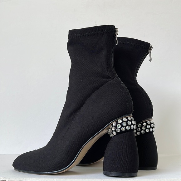 Azalea Wang Studded Heel Sock Bootie 7.5 - Picture 2 of 10